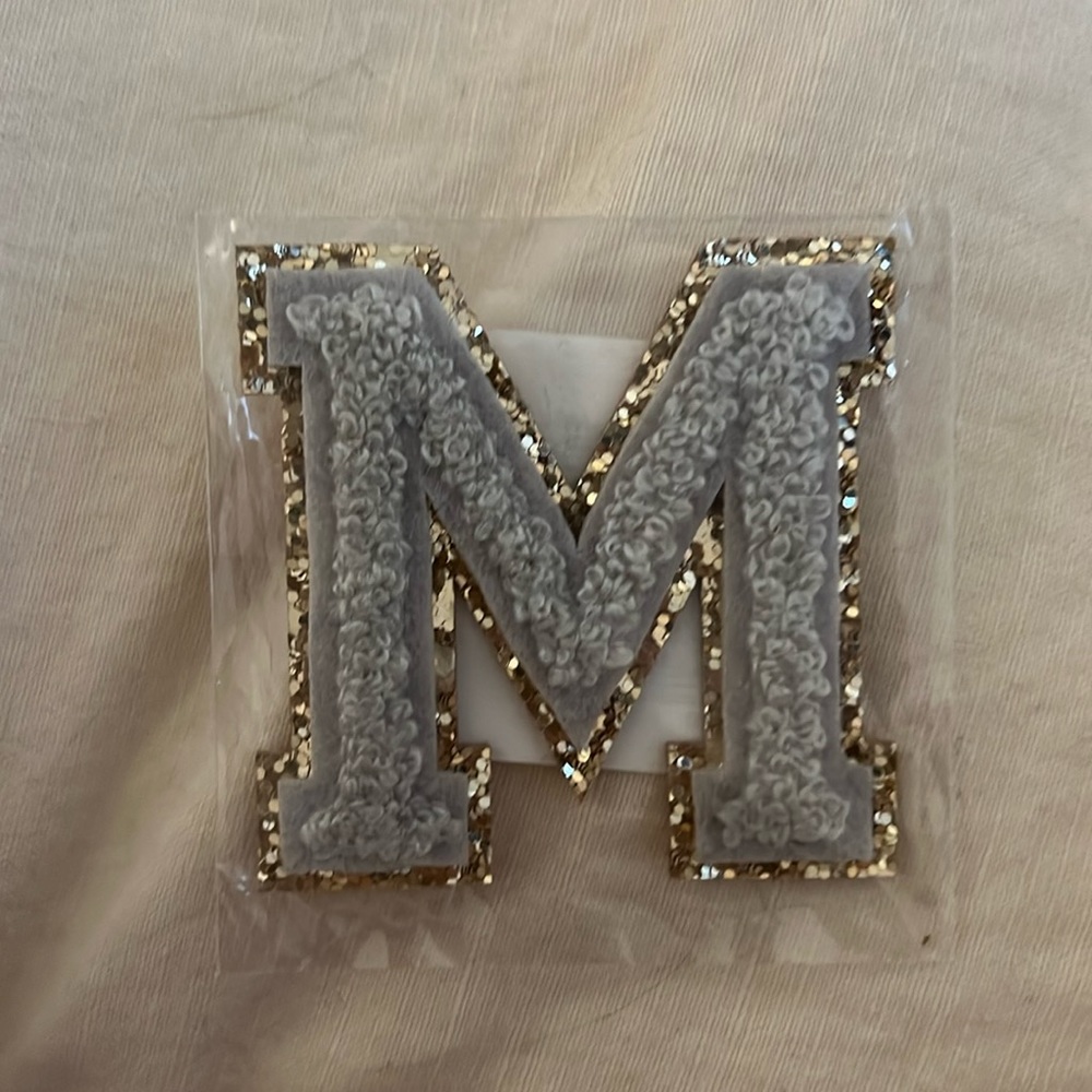 Stoney Clover Varsity Letter Glitter Patch-M